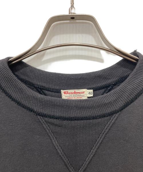 WAREHOUSE（ウエアハウス）WAREHOUSE (ウエアハウス) クルーネックスウェット ブラック サイズ:40の古着・服飾アイテム