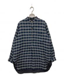 45R（フォーティファイブ・アール）の古着「ふわふわ二重織の908スタンドグランパプルシャツ」｜グレー