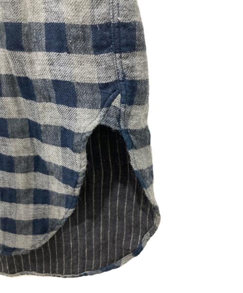 45R（フォーティファイブ・アール）45R (フォーティファイブ・アール) ふわふわ二重織の908スタンドグランパプルシャツ グレー サイズ:2の古着・服飾アイテム