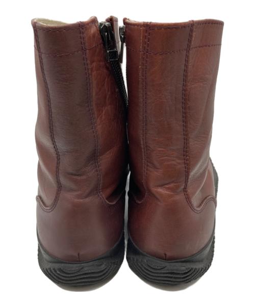 SPINGLE MOVE（スピングルムーヴ）SPINGLE MOVE (スピングルムーヴ) スムースレザー ミリタリーブーツ レッド サイズ:XLの古着・服飾アイテム