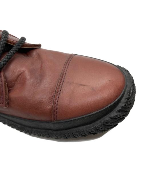 SPINGLE MOVE（スピングルムーヴ）SPINGLE MOVE (スピングルムーヴ) スムースレザー ミリタリーブーツ レッド サイズ:XLの古着・服飾アイテム