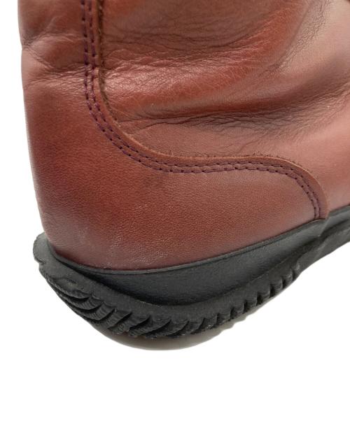 SPINGLE MOVE（スピングルムーヴ）SPINGLE MOVE (スピングルムーヴ) スムースレザー ミリタリーブーツ レッド サイズ:XLの古着・服飾アイテム