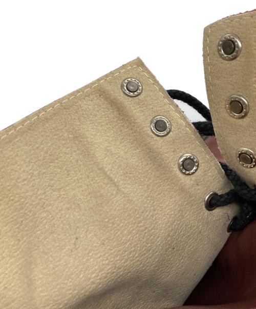 SPINGLE MOVE（スピングルムーヴ）SPINGLE MOVE (スピングルムーヴ) スムースレザー ミリタリーブーツ レッド サイズ:XLの古着・服飾アイテム