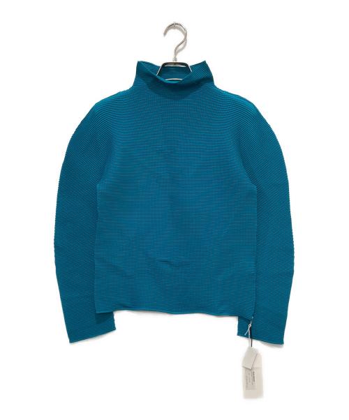 ISSEY MIYAKE me（イッセイ ミヤケ ミー）ISSEY MIYAKE me (イッセイ ミヤケ ミー) プリーツカットソー ブルー サイズ:FREEの古着・服飾アイテム