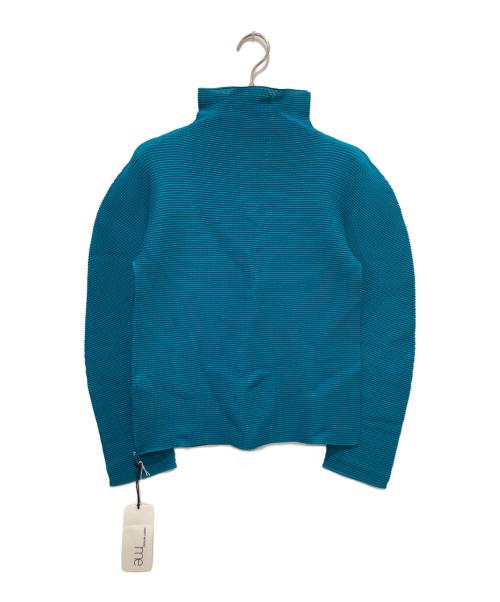 ISSEY MIYAKE me（イッセイ ミヤケ ミー）ISSEY MIYAKE me (イッセイ ミヤケ ミー) プリーツカットソー ブルー サイズ:FREEの古着・服飾アイテム