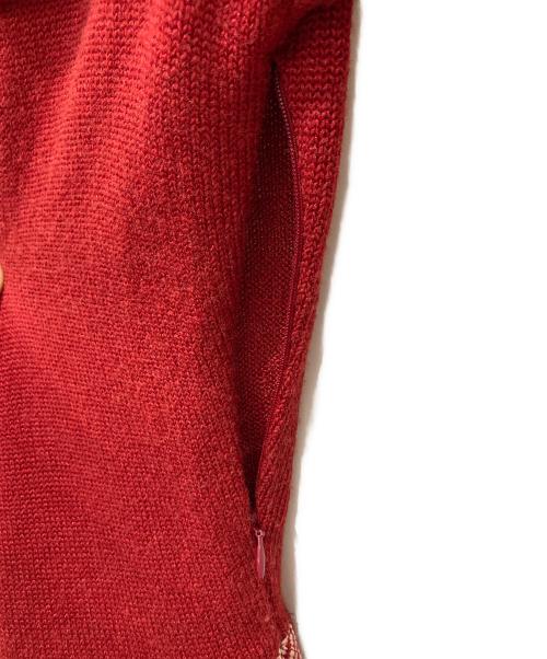 BURBERRY BLUE LABEL（バーバリーロンドンブルーレーベル）BURBERRY BLUE LABEL (バーバリーロンドンブルーレーベル) ニットワンピース レッド サイズ:38の古着・服飾アイテム