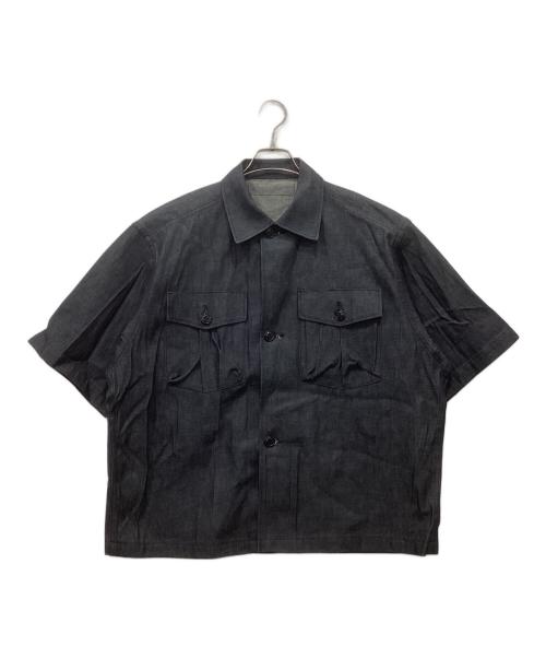 N.HOOLYWOOD（エヌ ハリウッド）N.HOOLYWOOD (エヌ ハリウッド) ショートスリーブデニムシャツ インディゴ サイズ:38の古着・服飾アイテム