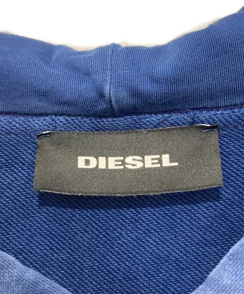 DIESEL（ディーゼル）DIESEL (ディーゼル) フェードパーカー ブルー サイズ:XLの古着・服飾アイテム