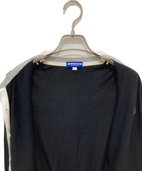 BURBERRY BLUE LABEL（バーバリー ブルー レーベル）BURBERRY BLUE LABEL (バーバリーロンドンブルーレーベル) 丸首カーディガン ブラック サイズ:38の古着・服飾アイテム