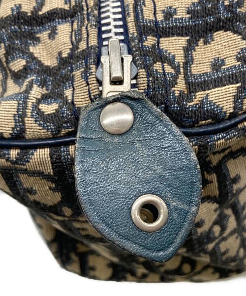 Christian Dior（クリスチャン ディオール）Christian Dior (クリスチャン ディオール) トロッターミニボストンバッグ ベージュ×ブルーの古着・服飾アイテム