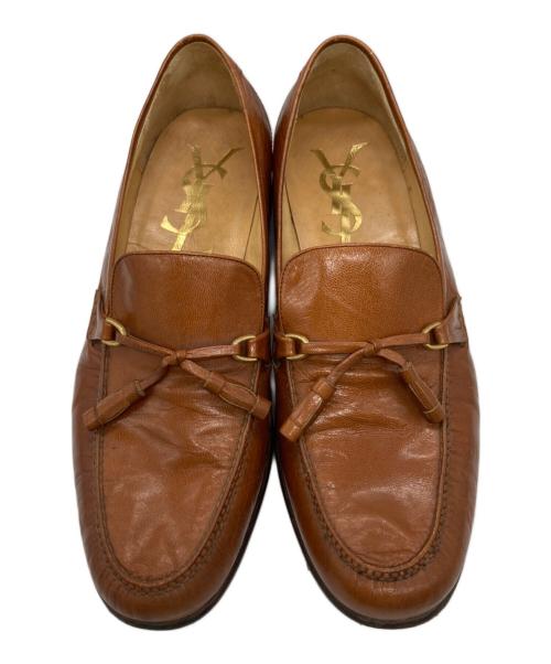 Yves Saint Laurent（イヴサンローラン）Yves Saint Laurent (イヴサンローラン) タッセルローファー ブラウン サイズ:7　1/2の古着・服飾アイテム