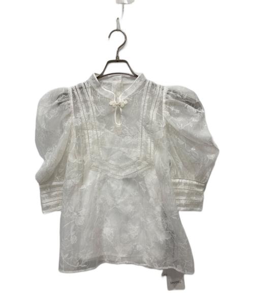 Snidel（スナイデル）Snidel (スナイデル) チャイナブラウス ホワイト サイズ:FREE 未使用品の古着・服飾アイテム