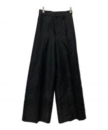Plage（プラージュ）の古着「Shantung Wide パンツ」｜ブラック