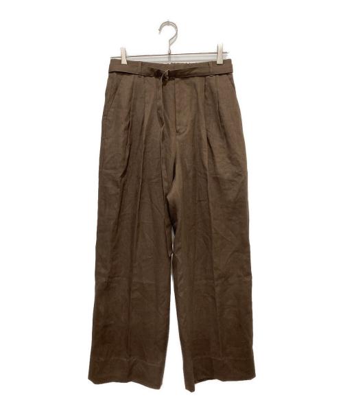 CHAOS（カオス）CHAOS (カオス) カルーラリネンパンツ ブラウン サイズ:FREEの古着・服飾アイテム