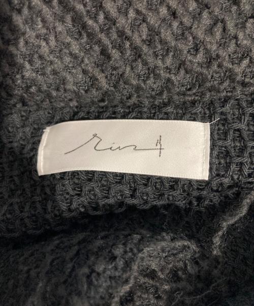 rin（リン）rin (リン) ヘンリーネックニット ブラック サイズ:Lの古着・服飾アイテム