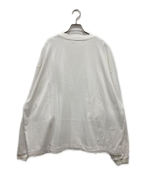 rin（リン）rin (リン) ロングスリーブカットソー ホワイト サイズ:Mの古着・服飾アイテム