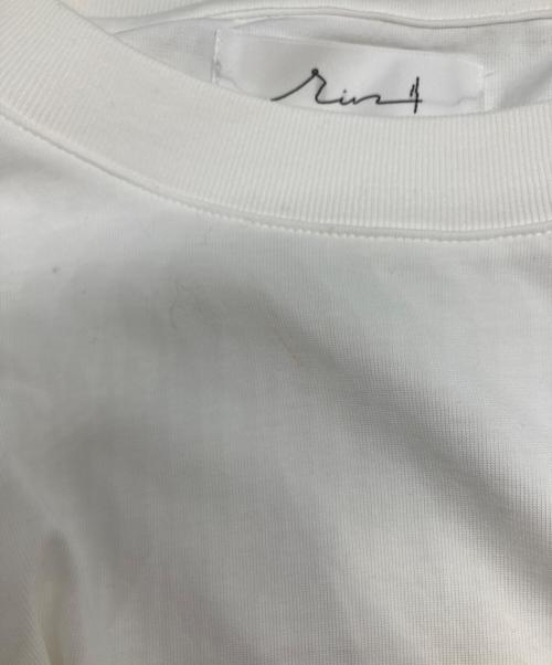rin（リン）rin (リン) ロングスリーブカットソー ホワイト サイズ:Mの古着・服飾アイテム