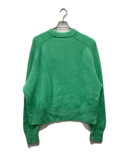 STUDIO NICHOLSON（スタジオ ニコルソン）STUDIO NICHOLSON (スタジオ ニコルソン) クルーネックニット グリーン サイズ:Mの古着・服飾アイテム