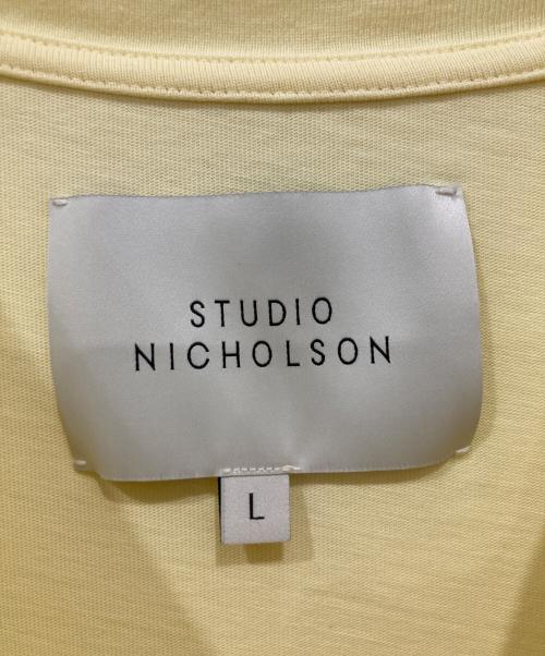 STUDIO NICHOLSON（スタジオ ニコルソン）STUDIO NICHOLSON (スタジオ ニコルソン) オーバーサイズTシャツ イエロー サイズ:Lの古着・服飾アイテム