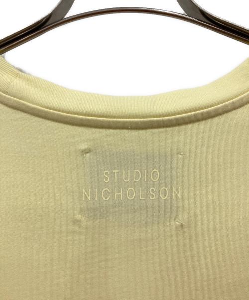 STUDIO NICHOLSON（スタジオ ニコルソン）STUDIO NICHOLSON (スタジオ ニコルソン) オーバーサイズTシャツ イエロー サイズ:Lの古着・服飾アイテム