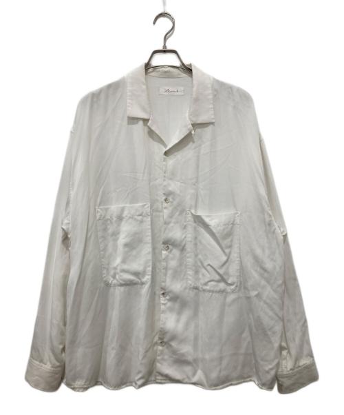rin（リン）rin (リン) オープンカラーシャツ ホワイト サイズ:Lの古着・服飾アイテム