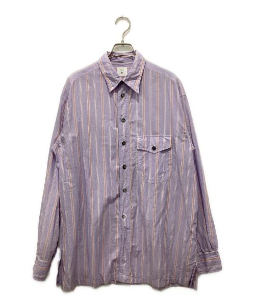 L.E.J.（エルイージェー）L.E.J. (エルイージェー) COME UP TO THE STUDIO SHIRT パープル サイズ:Mの古着・服飾アイテム