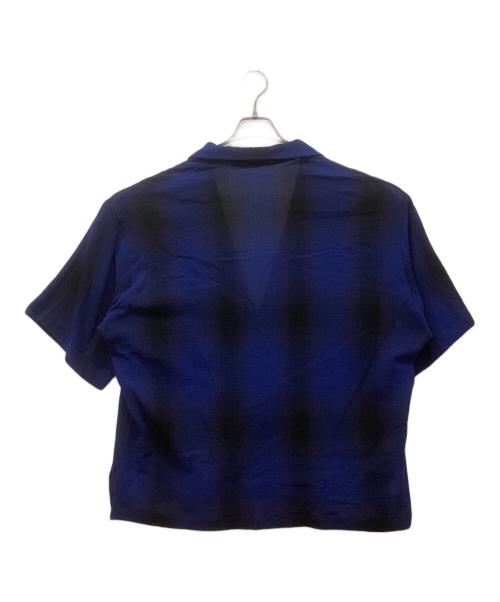 NOBNAGA paris（ノブナガパリ）NOBNAGA paris (ノブナガパリ) Shawl collar 1B shirt / 半袖シャツ / 半袖シャツジャケット ブルー サイズ:FREEの古着・服飾アイテム