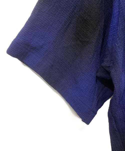 NOBNAGA paris（ノブナガパリ）NOBNAGA paris (ノブナガパリ) Shawl collar 1B shirt / 半袖シャツ / 半袖シャツジャケット ブルー サイズ:FREEの古着・服飾アイテム