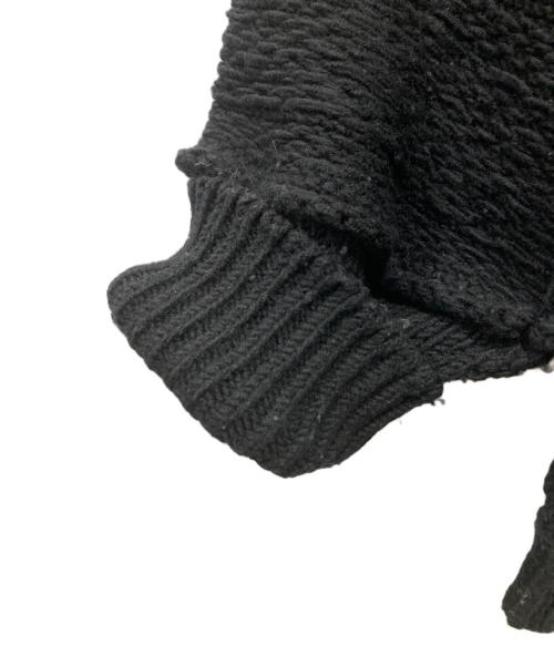 Name.（ネーム）Name. (ネーム) PATCHWORK KNIT SWEATER ブラック サイズ:2の古着・服飾アイテム