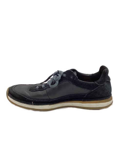 CLARKS（クラークス）CLARKS (クラークス) レザースニーカー ブラック サイズ:UK6の古着・服飾アイテム