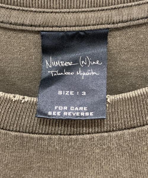 NUMBER (N)INE（ナンバーナイン）NUMBER (N)INE (ナンバーナイン) スカルTシャツ ブラウン サイズ:3の古着・服飾アイテム