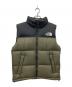 THE NORTH FACE（ザ ノース フェイス）の古着「Nuptse Vest」｜カーキ×ブラック