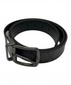 COACHコーチ）の古着「シグネチャーベルト」｜グレー×ブラック