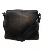 COACHコーチ）の古着「レザーショルダーバッグ」｜ブラウン