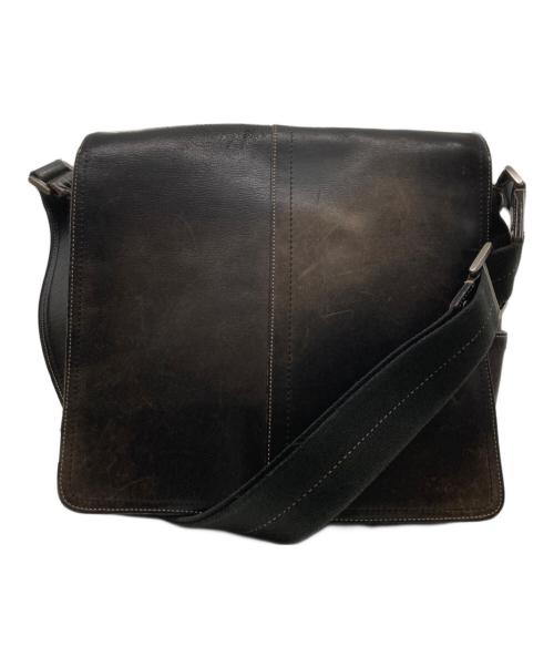 COACH（コーチ）COACH (コーチ) レザーショルダーバッグ ブラウンの古着・服飾アイテム