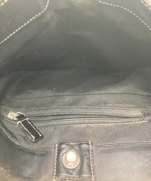 COACH（コーチ）COACH (コーチ) レザーショルダーバッグ ブラウンの古着・服飾アイテム