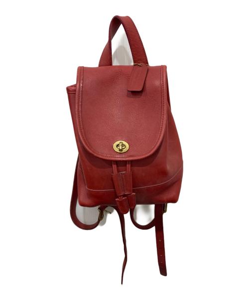 COACH（コーチ）COACH (コーチ) リュック レッドの古着・服飾アイテム