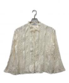 Noble（ノーブル）の古着「フリルブラウス」｜ベージュ