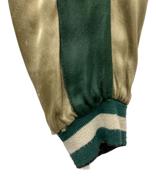 PINBALL（ピンボール）PINBALL (ピンボール) リバーシブルスカジャン ブラック×グリーン サイズ:Mの古着・服飾アイテム