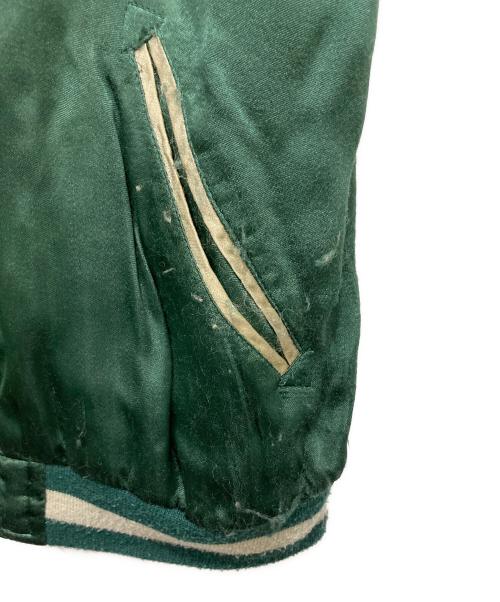 PINBALL（ピンボール）PINBALL (ピンボール) リバーシブルスカジャン ブラック×グリーン サイズ:Mの古着・服飾アイテム