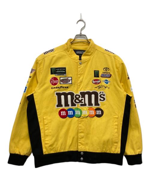 JH Design（ジェイエイチデザイン）JH Design (ジェイエイチデザイン) ｍ＆m'sワッペンレーシングジャケット イエロー サイズ:Lの古着・服飾アイテム