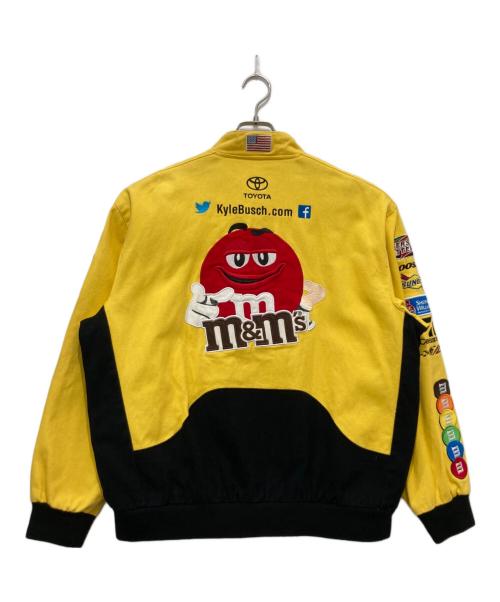 JH Design（ジェイエイチデザイン）JH Design (ジェイエイチデザイン) ｍ＆m'sワッペンレーシングジャケット イエロー サイズ:Lの古着・服飾アイテム