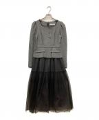 HER LIP TOハーリップトゥ）の古着「Baccarat Tule Long Dress」｜グレー