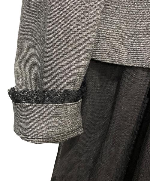 HER LIP TO（ハーリップトゥ）HER LIP TO (ハーリップトゥ) Baccarat Tule Long Dress グレー サイズ:Mの古着・服飾アイテム