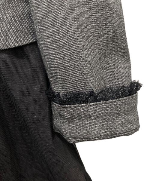 HER LIP TO（ハーリップトゥ）HER LIP TO (ハーリップトゥ) Baccarat Tule Long Dress グレー サイズ:Mの古着・服飾アイテム