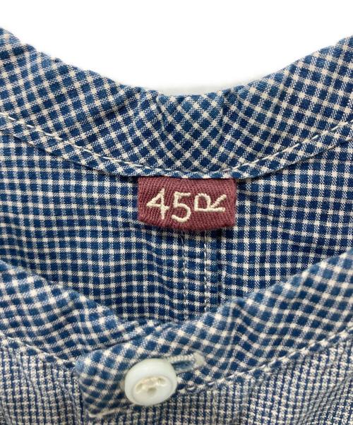 45R（フォーティファイブ・アール）45R (フォーティファイブ・アール) インディゴパッチワークコルセットキャミソール インディゴ サイズ:2の古着・服飾アイテム