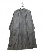 45Rフォーティファイブ・アール）の古着「インドカディシャツデニムのタックシャツドレス」｜ブルー