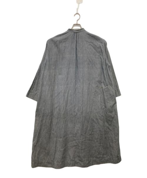 45R（フォーティファイブ・アール）45R (フォーティファイブ・アール) インドカディシャツデニムのタックシャツドレス ブルー サイズ:Freeの古着・服飾アイテム