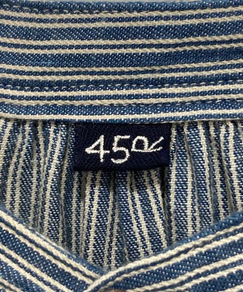 45R（フォーティファイブ・アール）45R (フォーティファイブ・アール) インドカディシャツデニムのタックシャツドレス ブルー サイズ:Freeの古着・服飾アイテム