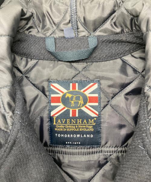 LAVENHAM（ラベンハム）LAVENHAM (ラベンハム) TOMORROWLAND (トゥモローランド) キルティングダッフルコート ネイビー サイズ:Sの古着・服飾アイテム